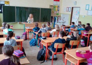 Janka Hospodárová na návšteve u nás v škole