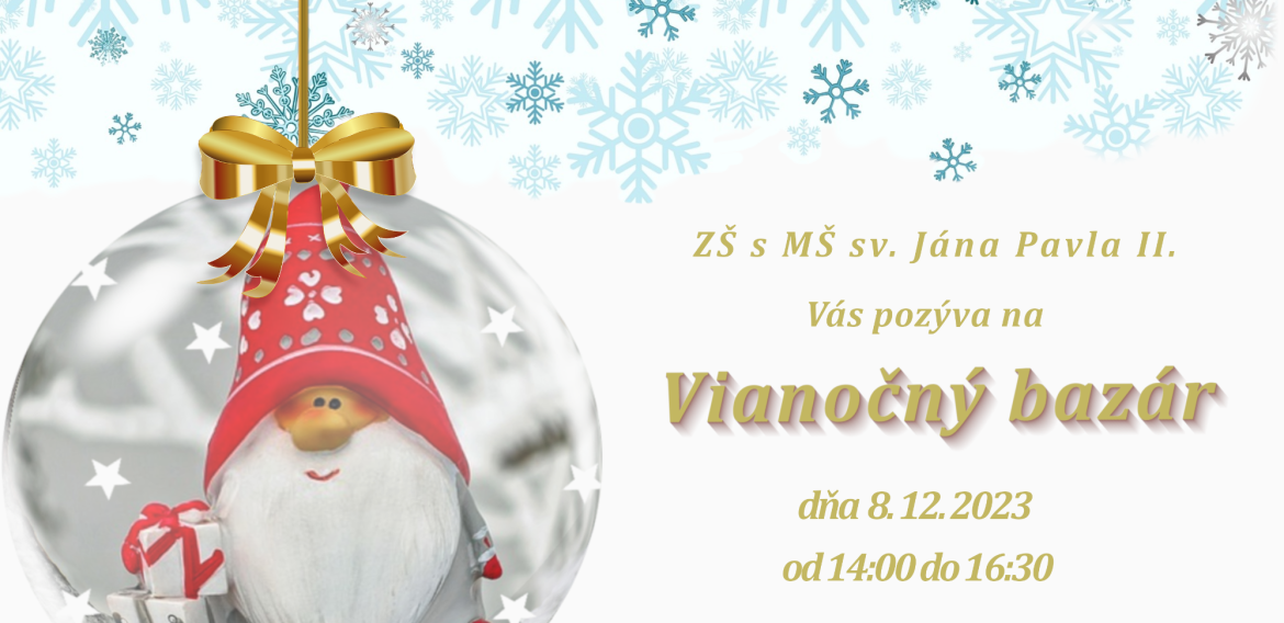 Pozvánka na vianočný bazár
